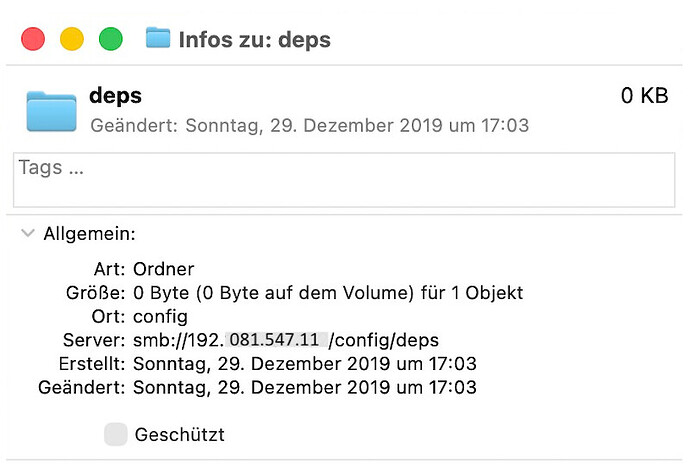 Infos zu- deps